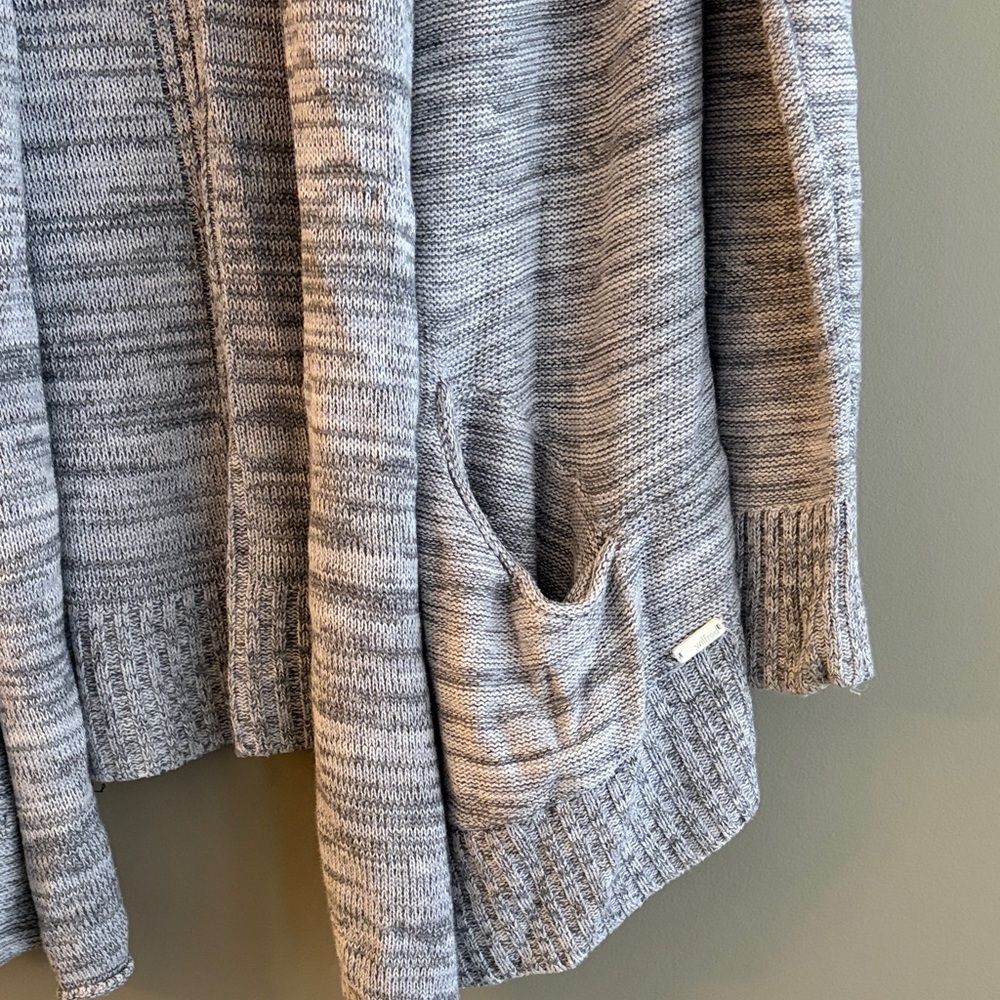 WILFRED Heather Grey Open Front Cardigan Silk & Cashmere size XS - Picture 7 of 10